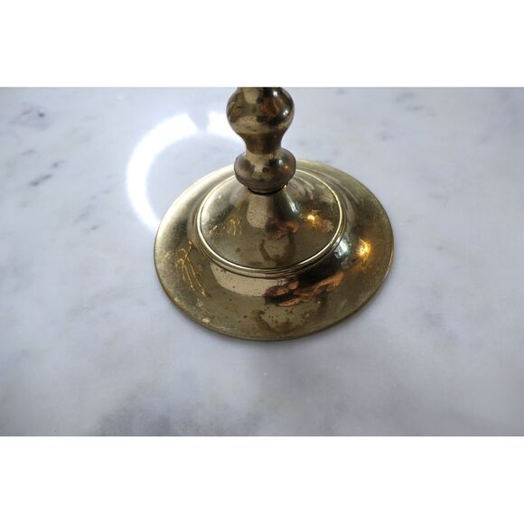 Solid brass menorahs - pair of 2 - heavy - rotating sections - Picture 4 of 9